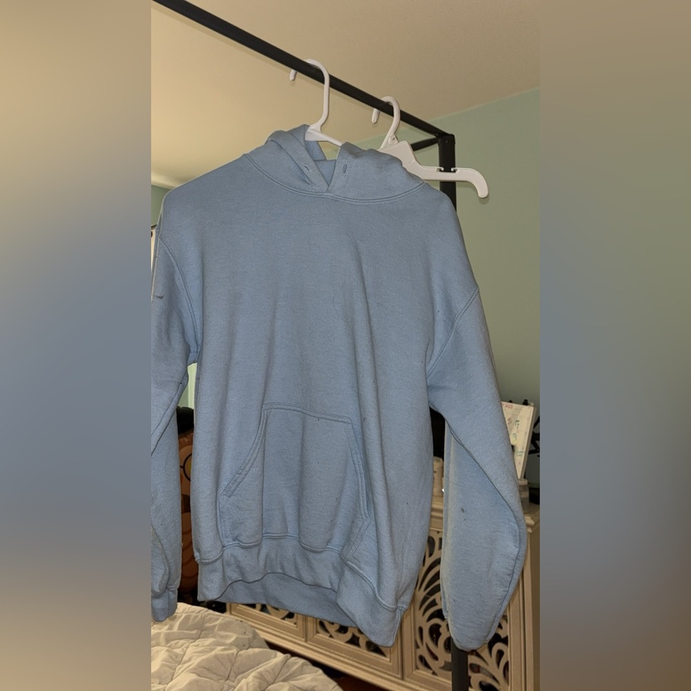 Blue Gildan hoodie